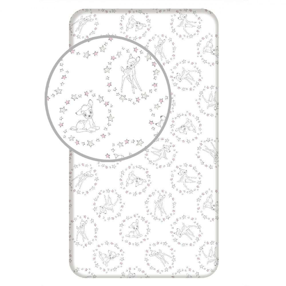 Disney Bambi Stars Spannbetttuch 90x200 cm
