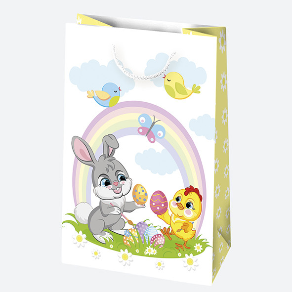 Ostern Bunny Papiergeschenktüte 16x24x7 cm Ostern Bunny Papiergeschenktüte 16x24x7 cm