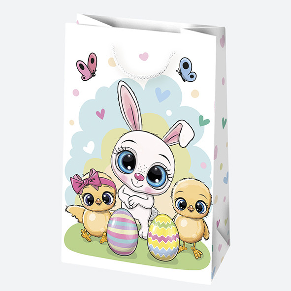 Ostern Bunny Papiergeschenktüte 16x24x7 cm Ostern Bunny Papiergeschenktüte 16x24x7 cm
