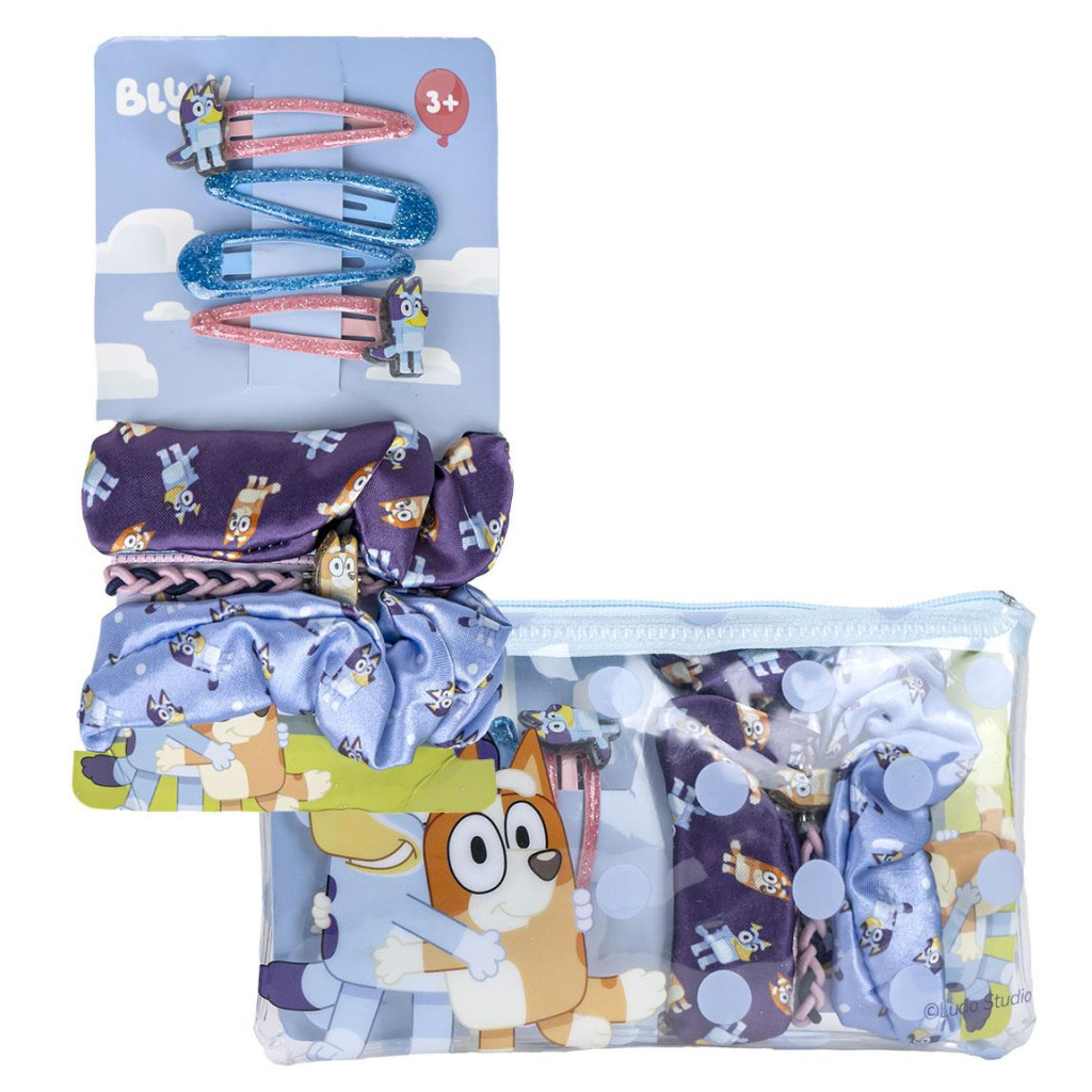 Bluey Haarclip, Haargummi Set