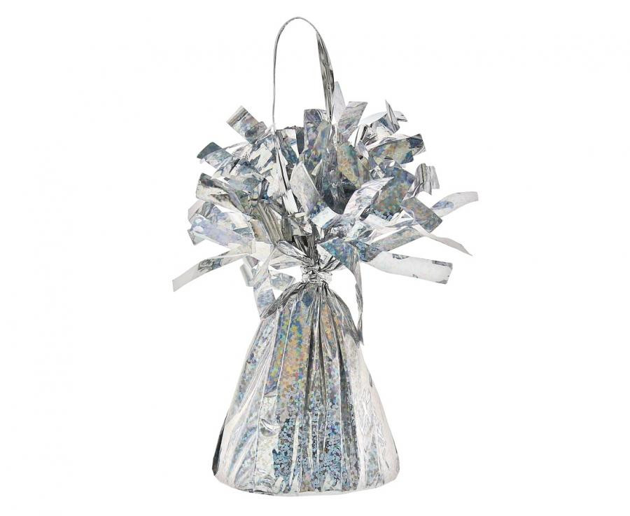 Farbe Holografisches Silber, Silberballon, Ballongewicht