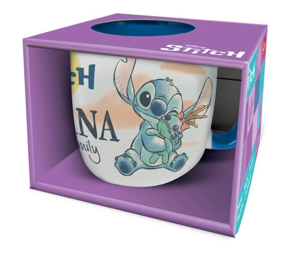 Disney Lilo und Stitch Ohana Elite Porzellanbecher 400 ml (14 oz) in Geschenkschachtel
