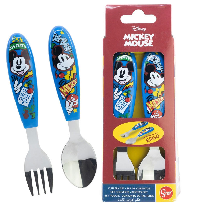 Disney Mickey  True Champions Metall-Ergonomie-Besteckset - 2-teilig