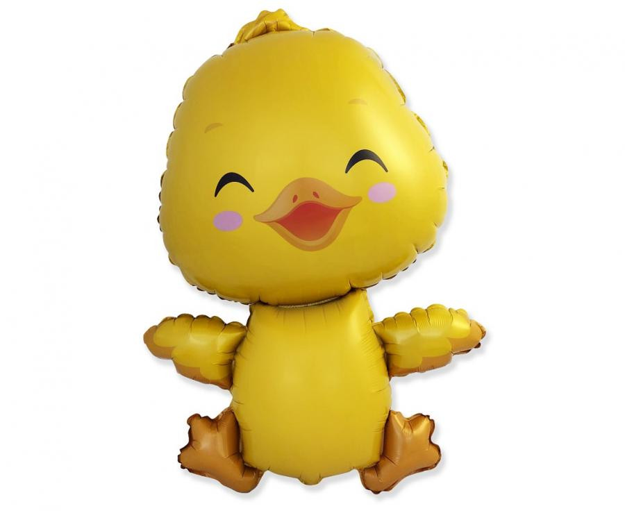Tiere Yellow Ente Folienballon 80 cm