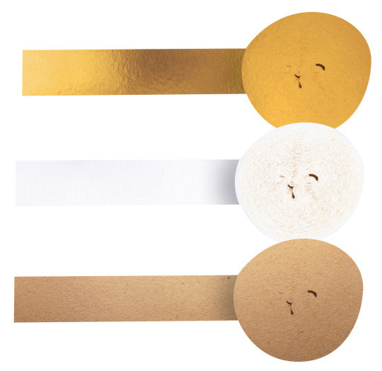 Hochzeit i Krepppapier 3 Stk