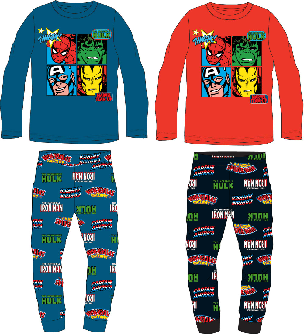 Avengers Team Avengers Kinder lange Pyjamas 104-134 cm