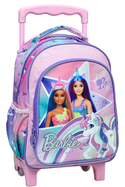 Barbie Unicorn rollender Kindergarten-Rucksack, Tasche 30 cm