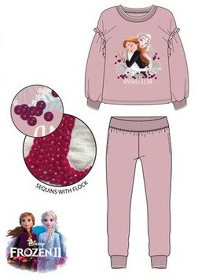 Disney Eiskönigin Kinder-Pailletten-Trainingsanzug, Jogging-Set 4 Jahre