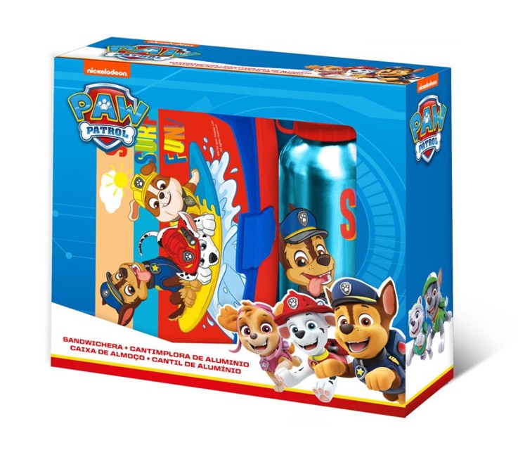 Paw Patrol Surf Brotdose + Aluminiumflasche Set