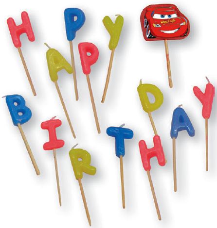 Disney Cars Arena Race Happy Birthday Kerze