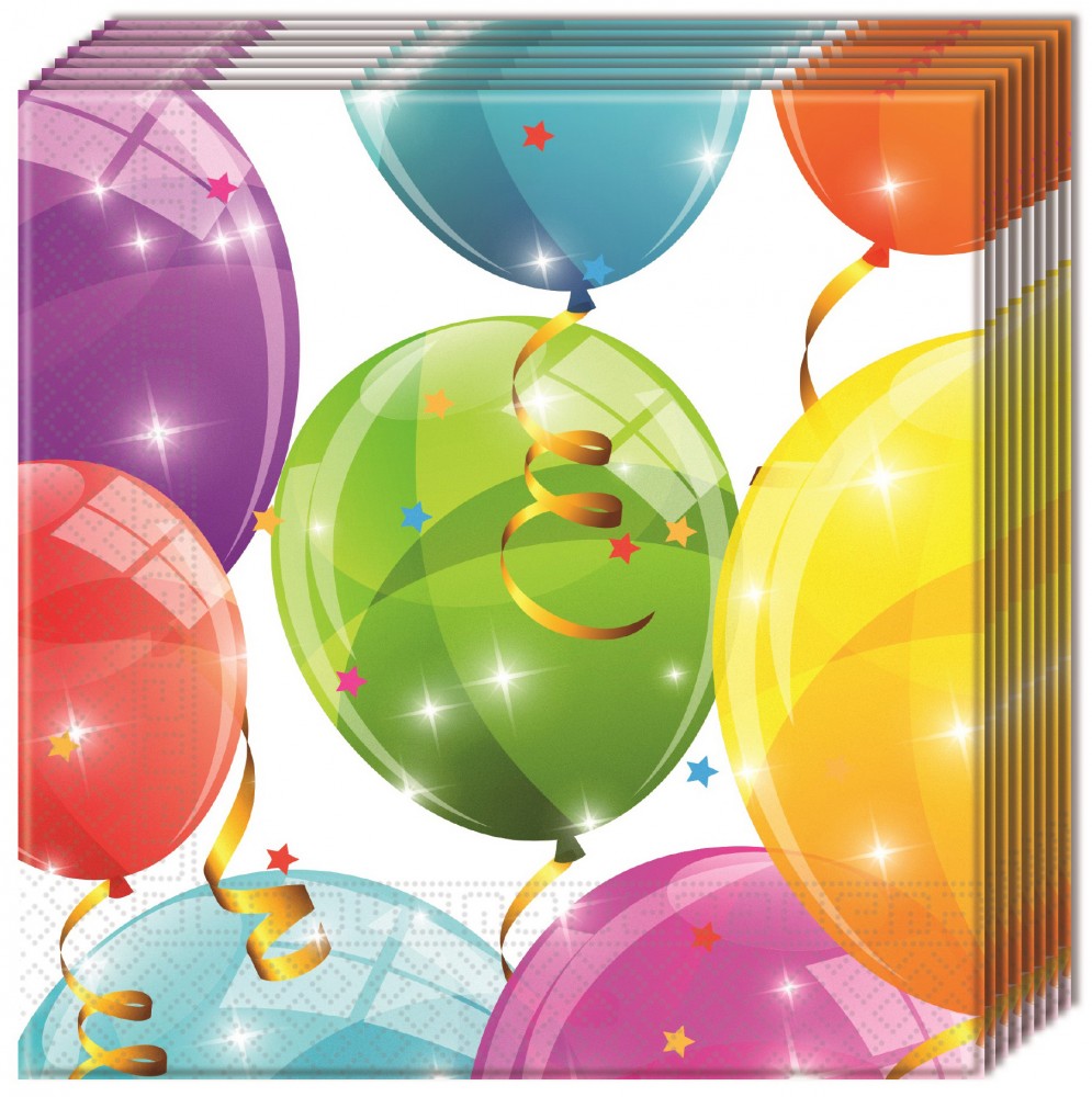 Ballon Sparkling Balloons Sparkling Serviette 20 Stk 33x33 cm
