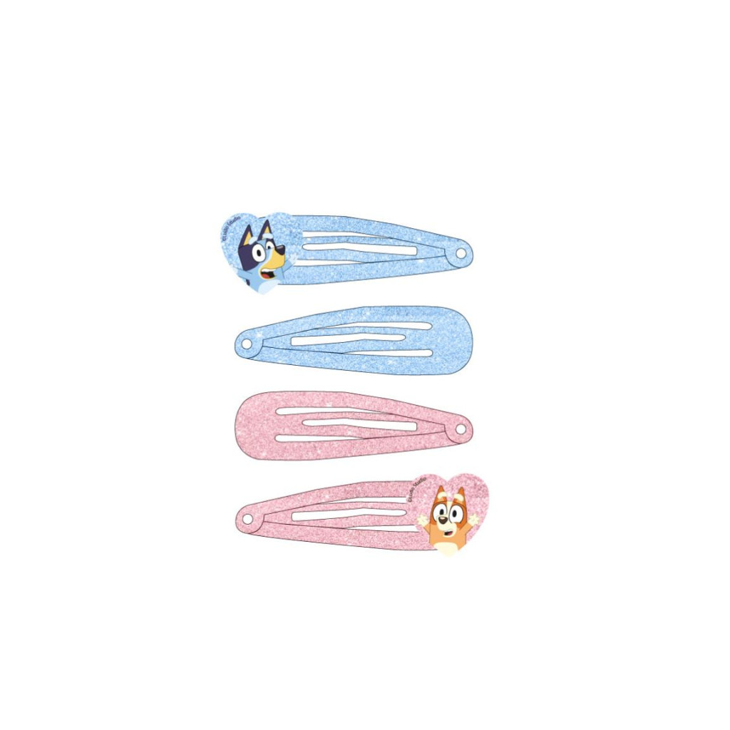 Bluey Heart Haarklammer Set 4 Stk