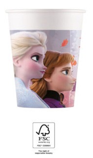 Disney Eiskönigin Leaf Papierbecher 8 Stück 200 ml FSC