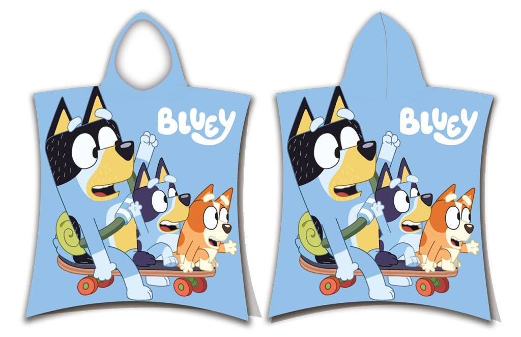 Bluey Skate Strandtuchponcho 50x115cm