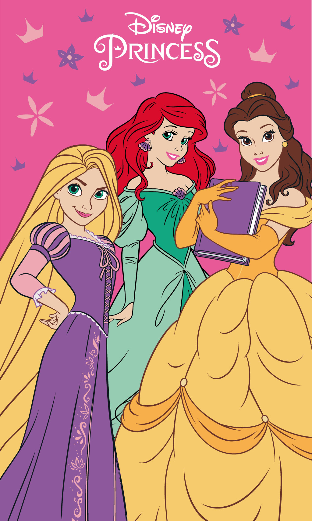Disney Prinzessin Charm Handtuch Gesichtstuch, Handtuch 30x50cm