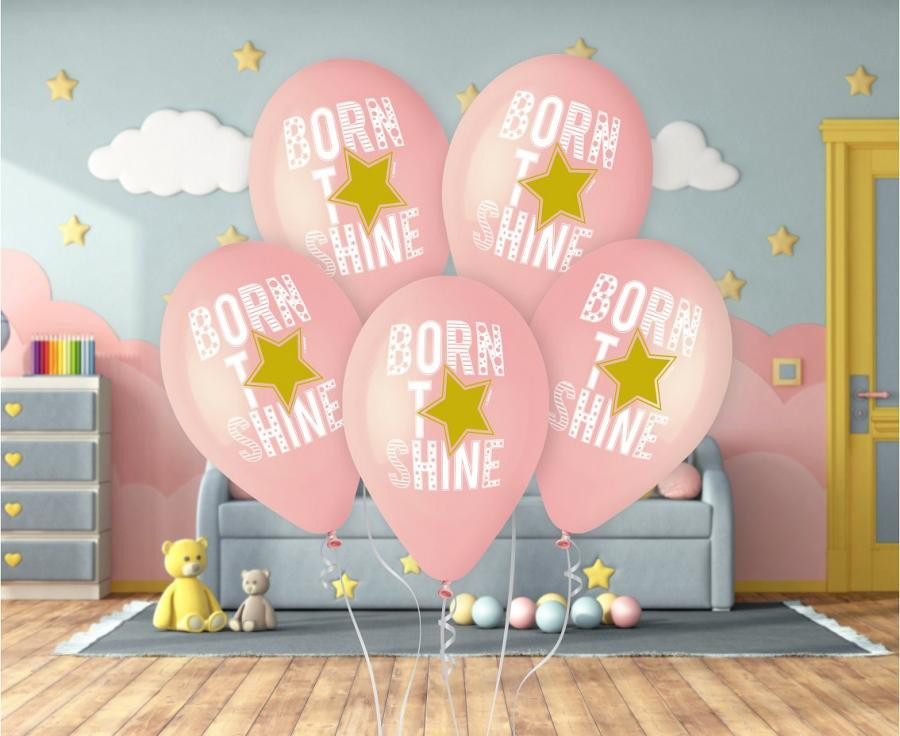 Baby Born to Shine Pink Ballon, 5er Set 13 Zoll (33 cm)