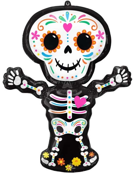 Halloween Day of the Dead Folienballon 86 cm Halloween Day of the Dead Folienballon 86 cm