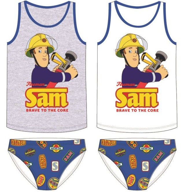 Feuerwehrmann Sam Trägerhemd + Unterwäsche Set 98-128 cm