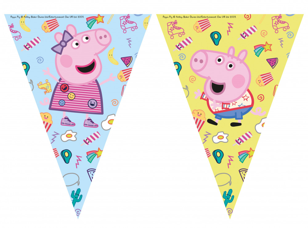 Peppa Wutz Messy Play Wimpelkette 2,3 m
