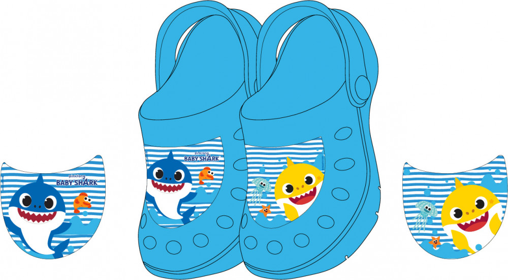 Baby Shark Kinder Clog Hausschuhe 24-31