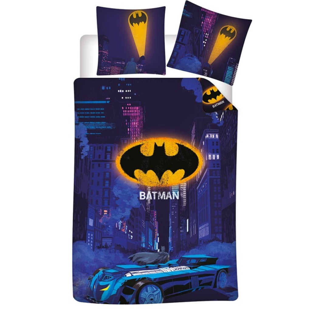 Batman Bettwäschebezug 140×200cm, 65x65 cm