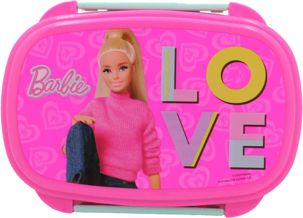 Barbie Love Sandwichbox + Besteckset