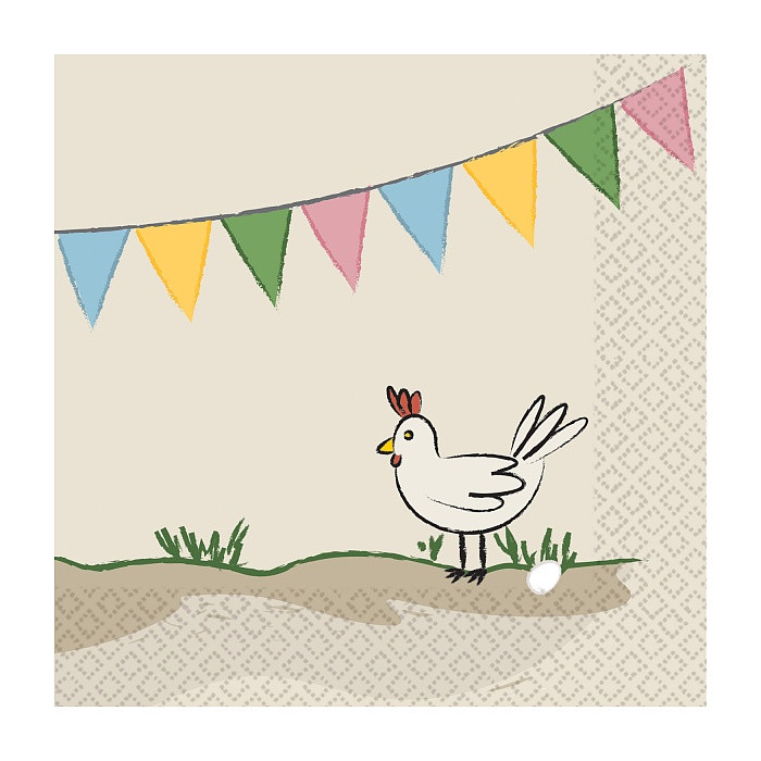 Bauernhof Party Serviette 16 Stk 25x25 cm