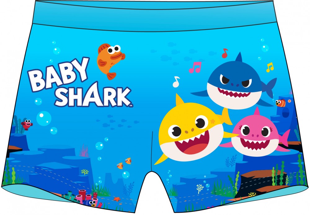 Baby Shark Kinder Badehose, Shorts 92-110 cm