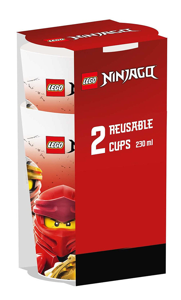 Lego Ninjago Plastikbecher 2-teiliges Set 230 ml
