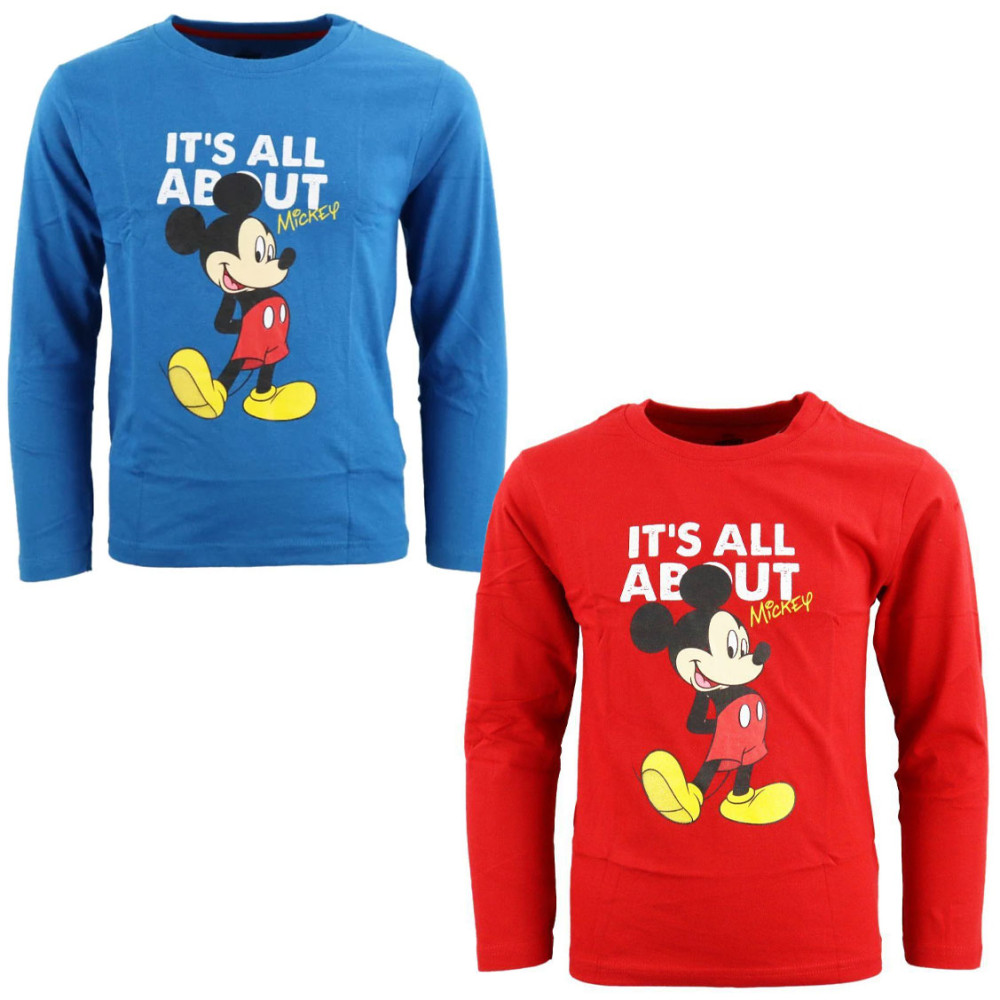 Disney Mickey  All About Kinder Langarmshirt 98-128 cm