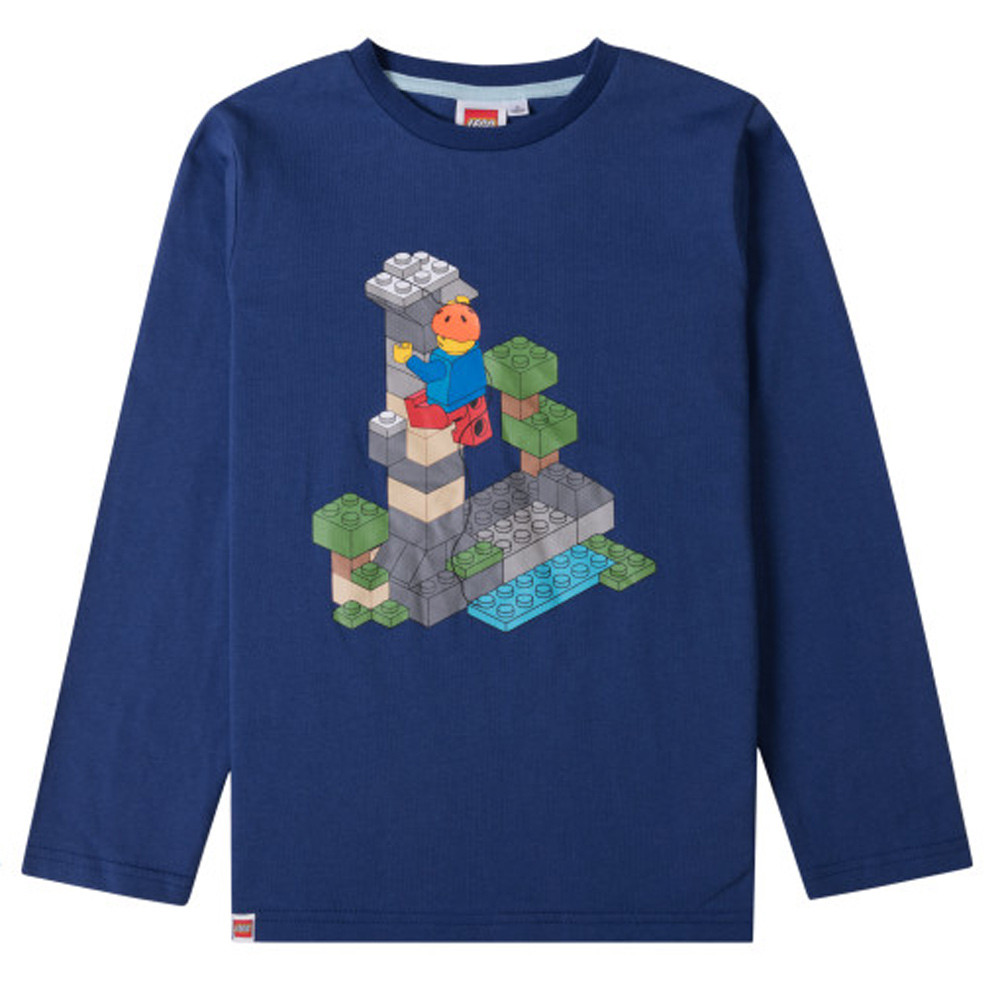 Lego Block Dark Blue Kinderlangarmshirt, 3 Jahre / 98 cm