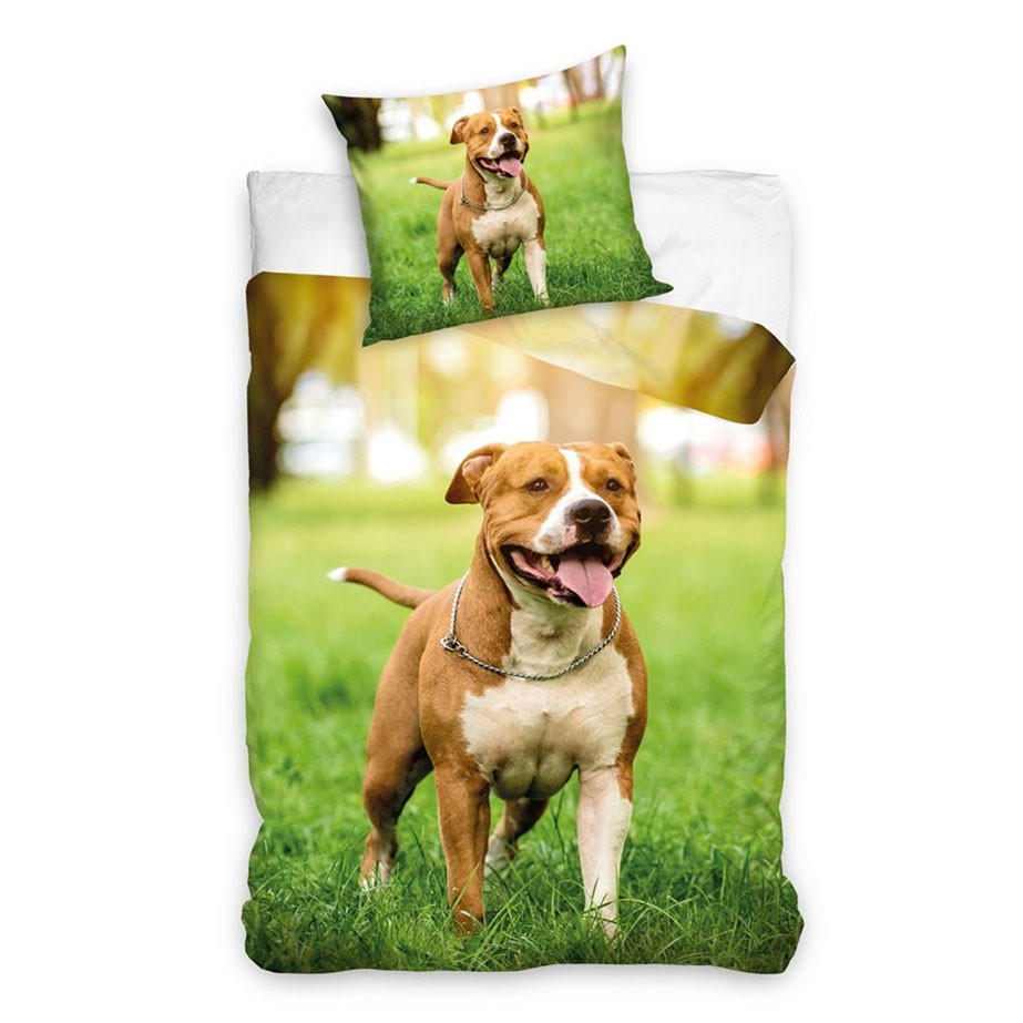 Tiere Staffordshire Hund Bettwäsche-Set 140×200cm, 70×90 cm