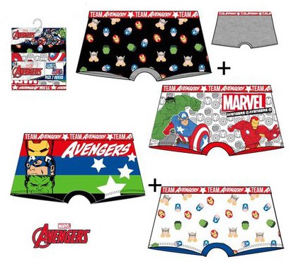 Avengers Kinder-Boxershorts 2 Stück/Packung