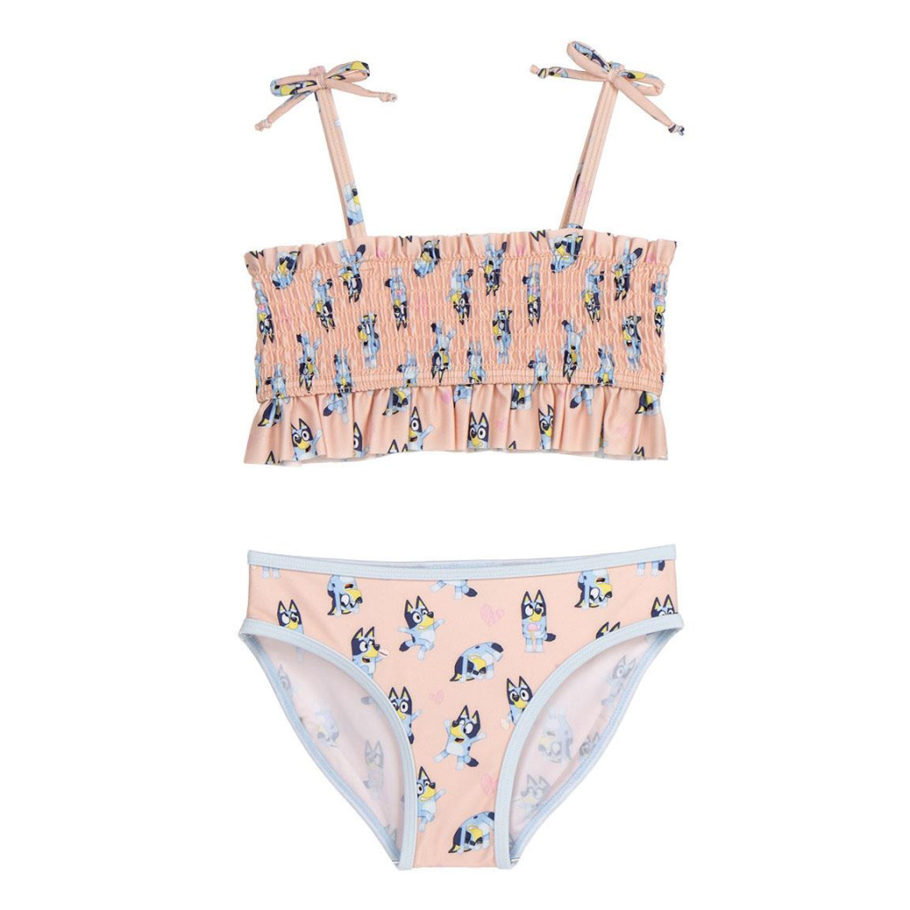 Bluey Peach Kinderbadeanzug, Bikini 2-6 Jahre