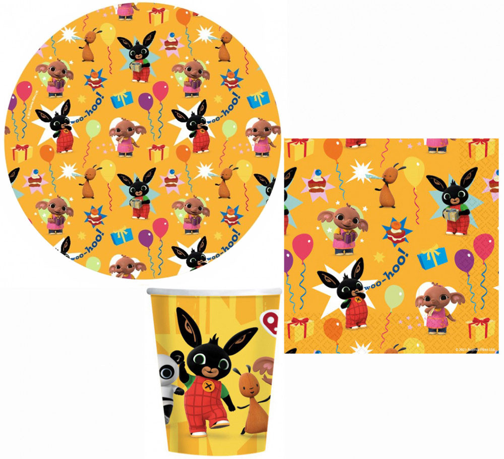 Bing Yellow Partyset mit 32 Stück und 18 cm Tellern