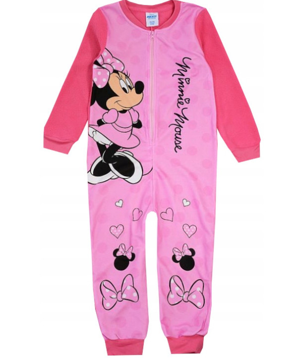 Disney Minnie  Kinder langer Schlafanzug, Overall 2-8 Jahre