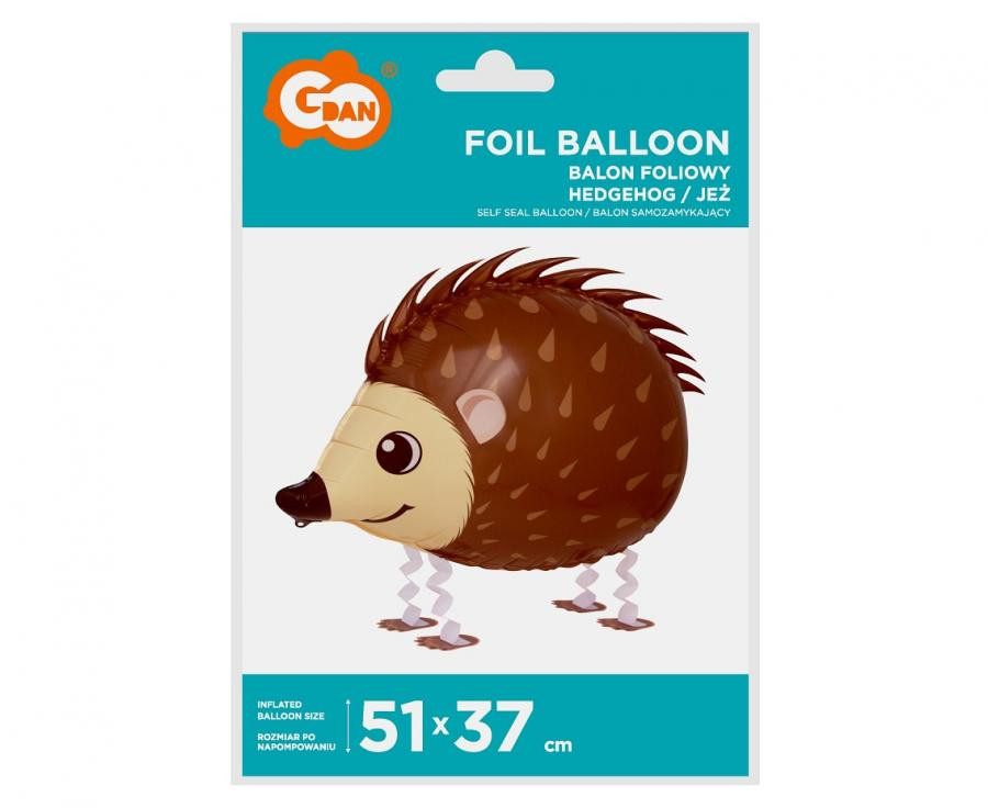 Igel Igel, laufender Folienballon 51 cm