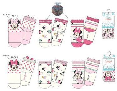 Disney Minnie  Baby Socken 0-12 Monate