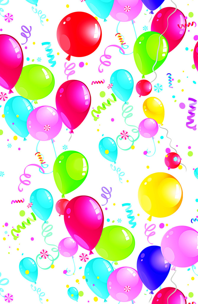 Ballon Party Papier Tischdecke 120x180 cm