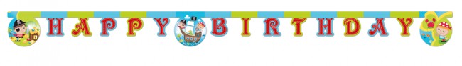 Pirat Treasure Hunt Happy Birthday Schild