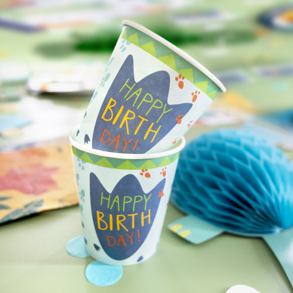Dinosaurier Dino-Mate Papierbecher 8er-Set 250 ml