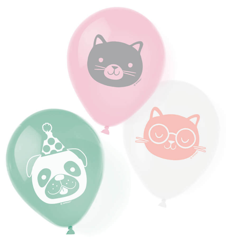  Haustiere Hello Pets Ballon, 6 Stk 9 Zoll (22,8 cm)