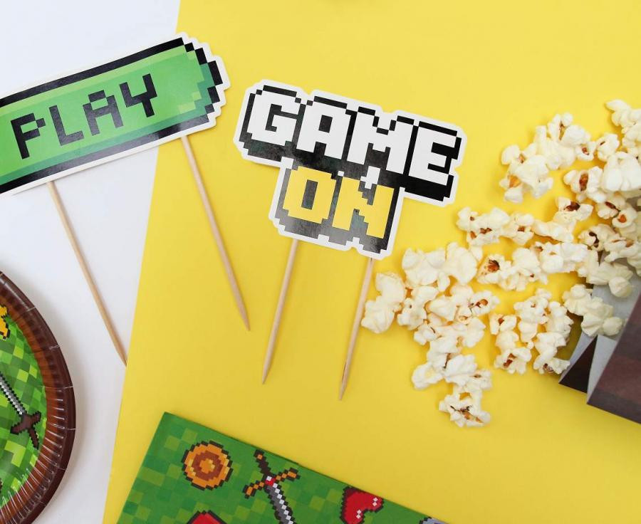 Gamer Game On Spielzeugkuchendekoration 14,5 cm