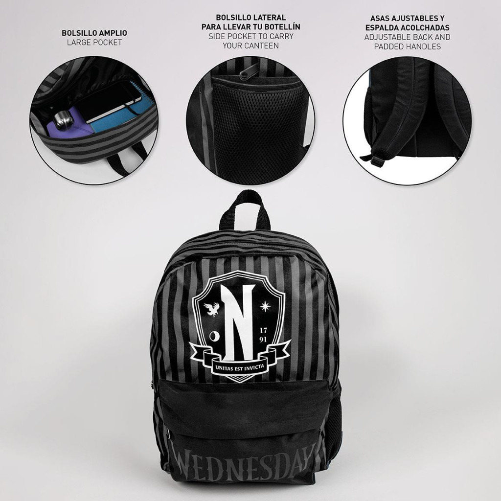 Wednesday Academy Schulranzen, 42 cm Tasche