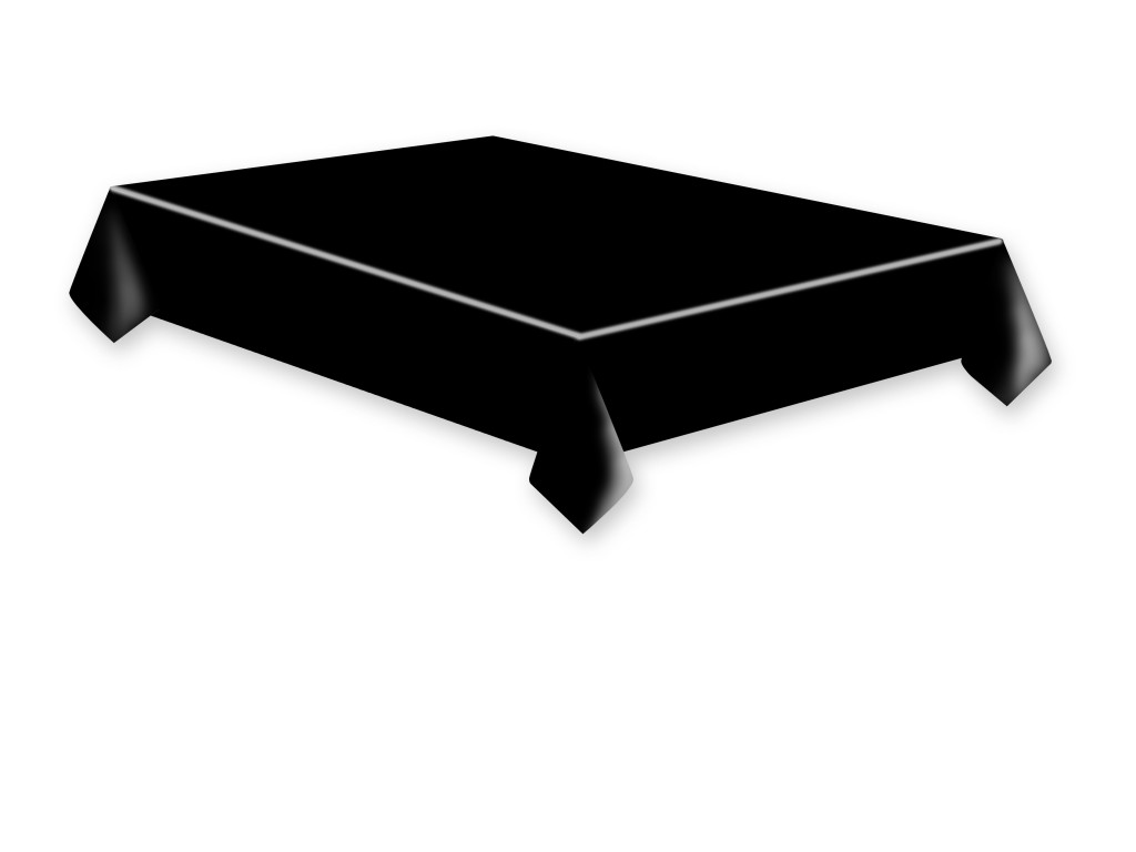 Farbe Dark Schwarze Papier Tischdecke 120x180 cm