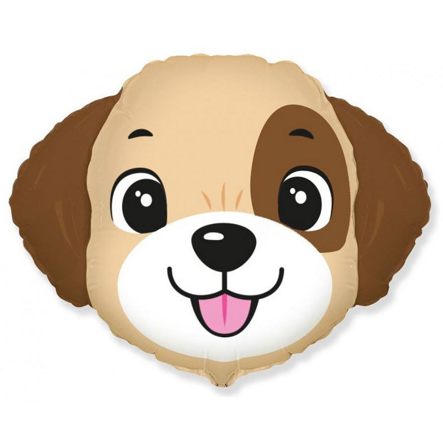 Hund Brown Folienballon 80 cm (WP)