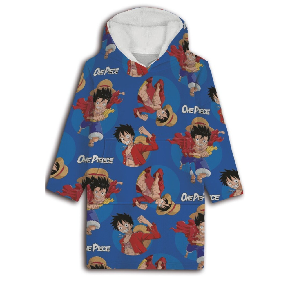 One Piece Erwachsenen Überzieh-Plüsch-Fleece-Decke, Poncho