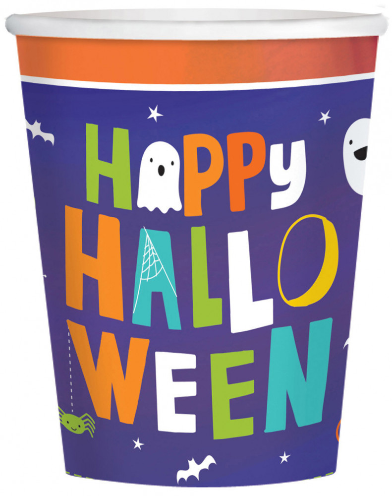 Halloween Friends Papierbecher 8 Stk 250 ml