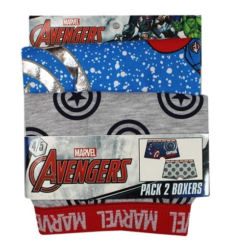 Avengers Kinder Boxershorts 2 Stück/Packung