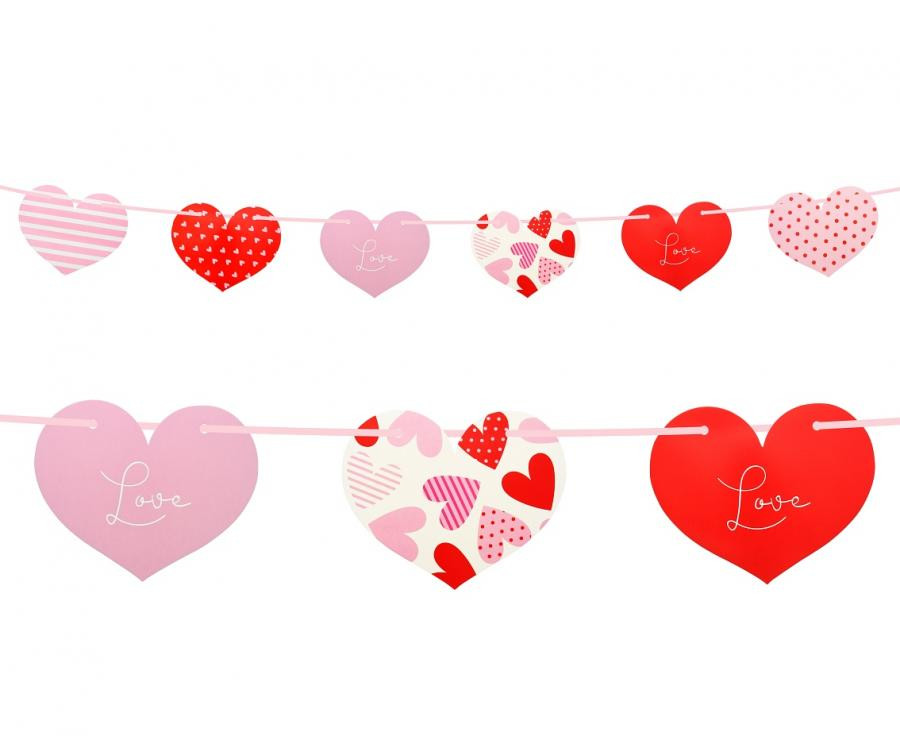 Liebe Hearts Happy Birthday Schild 200 cm